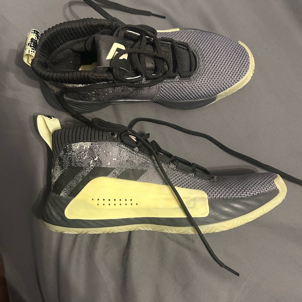 Adidas Black and Gold Sneakers